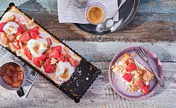 Erdbeere trifft Rhabarber Erdbeere trifft Rhabarber