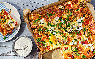 Rezeptbild: Proteinreiche Frittata mit Körnigem Frischkäse