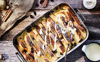 Rezeptbild: Englischer Brotpudding mit Zimt