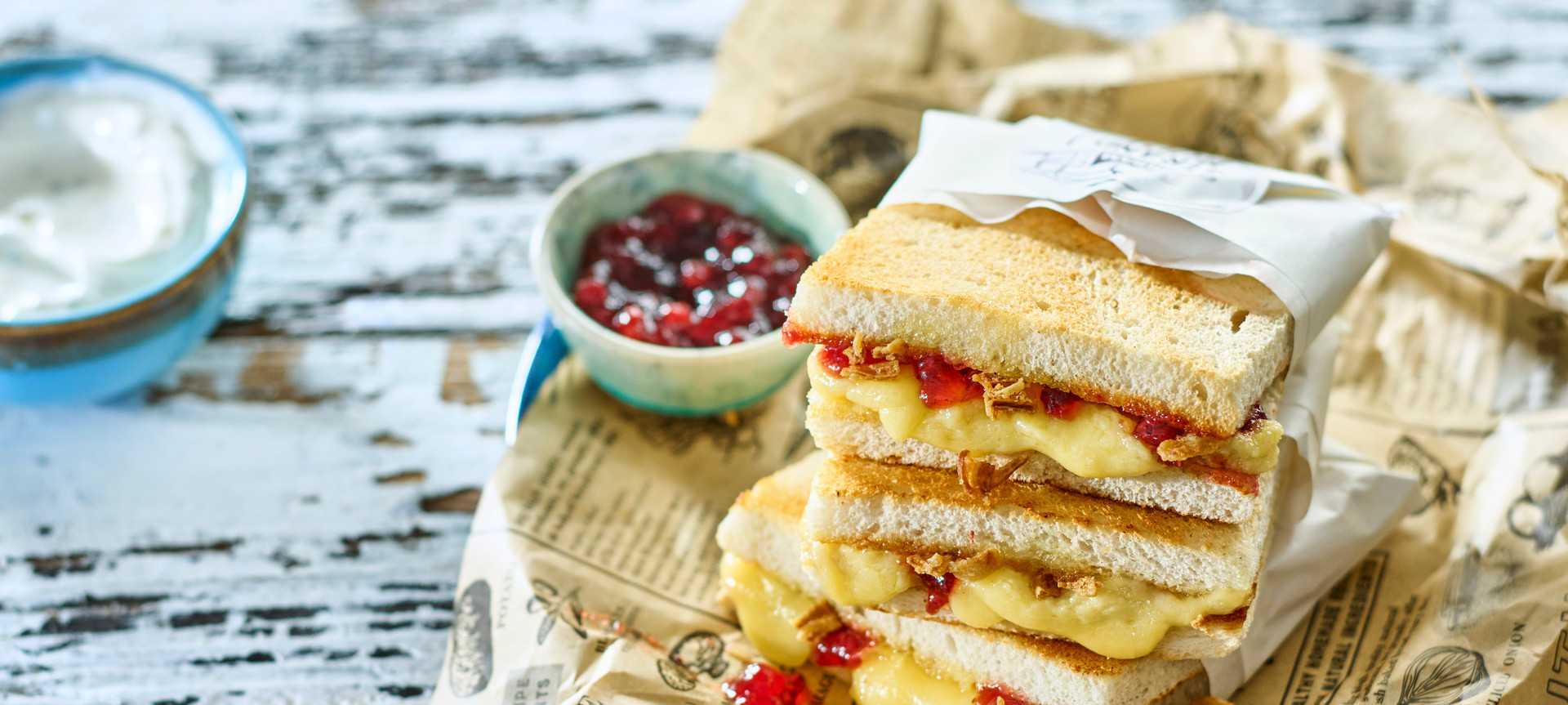 Rezeptbild für Grilled Cheese Toastie "Sweet & Salty"